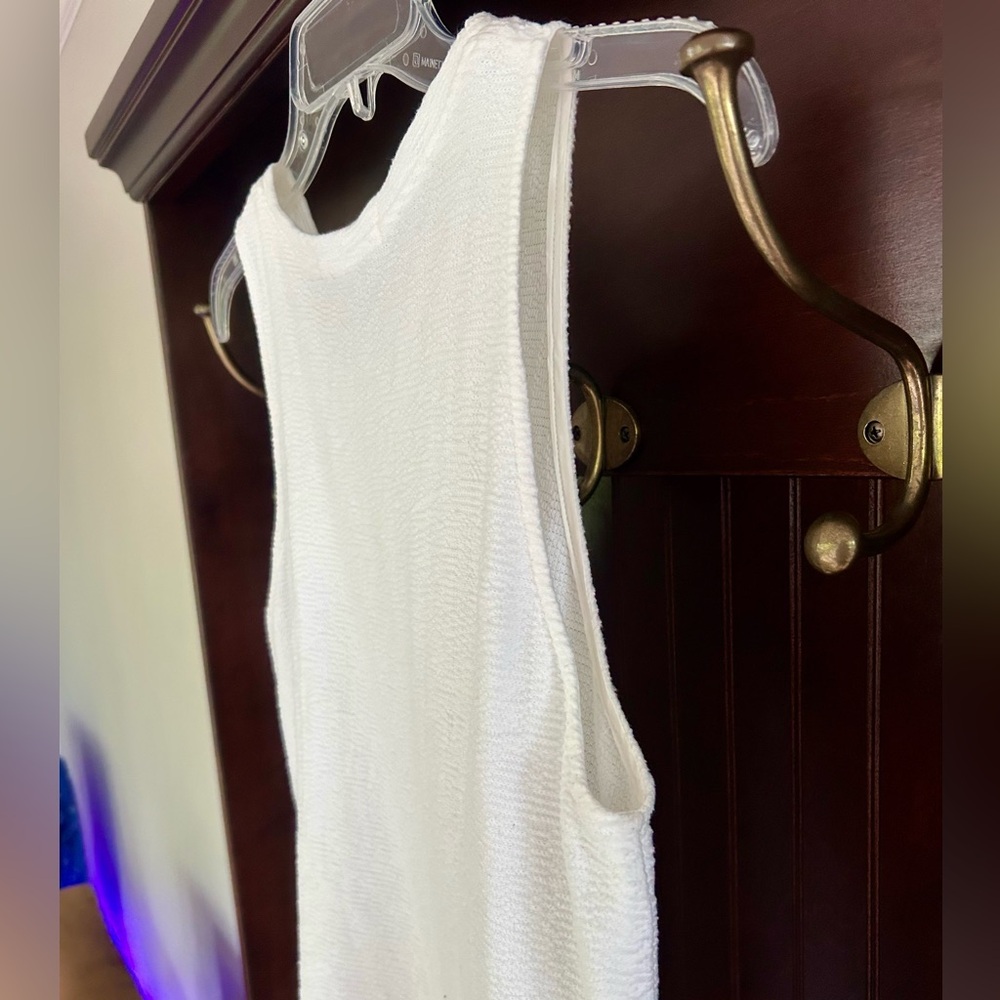 OSKAR THE LABEL Textured High Neck Tank Top Basic Minimalist Quiet Luxury Sz XS - Picture 7 of 11
